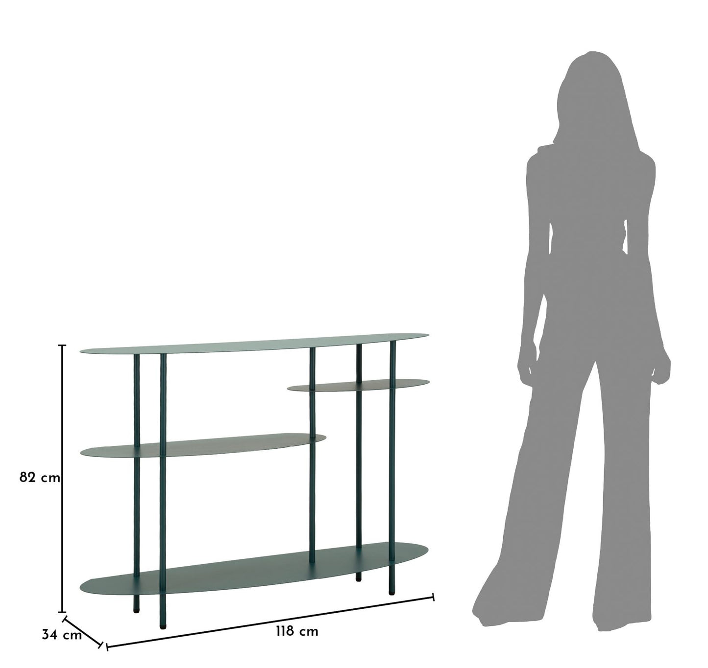 CONSOLE SATURNO PLUS OTTANIO CM 118X34X82