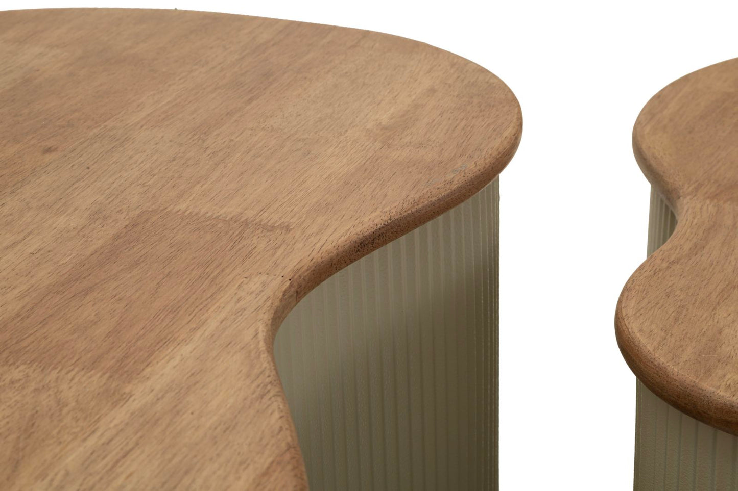 TAVOLINI DA CAFFE' FRANKFURT COPPIA TORTORA CM 87X53X32-50X35X28