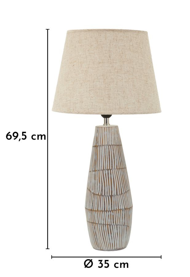 LAMPADA DA TAVOLO RESINA HANOI CM Ø 35X69,5