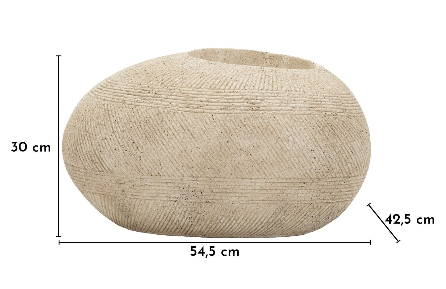 Vaso da esterno effetto pietra Stone 54,5x42,5x30 cm
