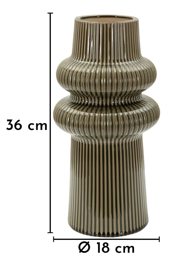Vaso Harmony Ø 18x36 cm (APERTURA CM Ø 8) design moderno per interno ed esterno