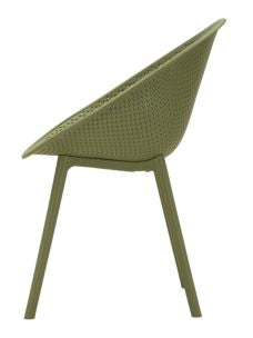 SEDIA IBIZA VERDE CM 59X59X83 (ALTEZZA SEDUTA CM 45)