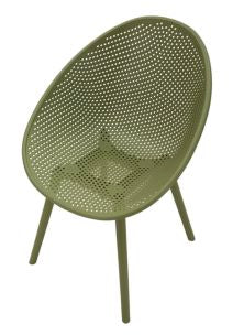 SEDIA IBIZA VERDE CM 59X59X83 (ALTEZZA SEDUTA CM 45)