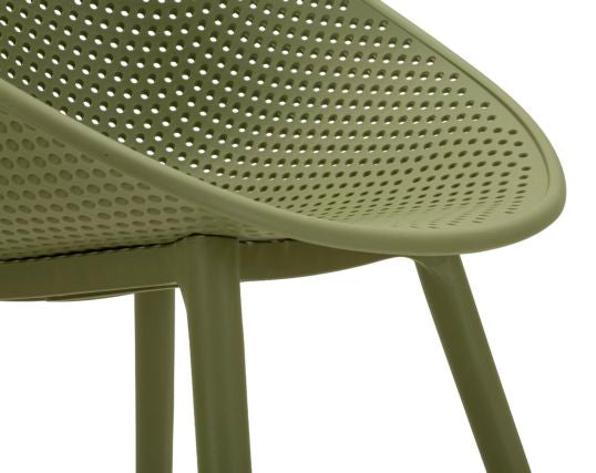 SEDIA IBIZA VERDE CM 59X59X83 (ALTEZZA SEDUTA CM 45)