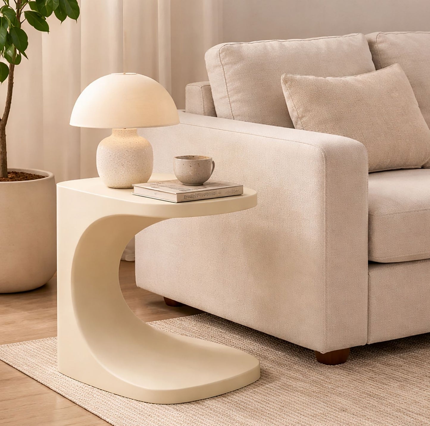 TAVOLINETTO IBIZA BIANCO CM 42X42X52