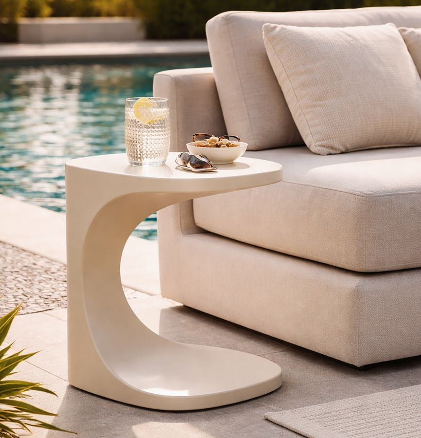 TAVOLINETTO IBIZA BIANCO CM 42X42X52