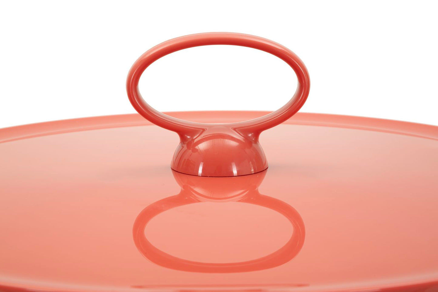TAVOLINETTO P/GIORNALI IRIS ROSSO CM Ø 44X43
