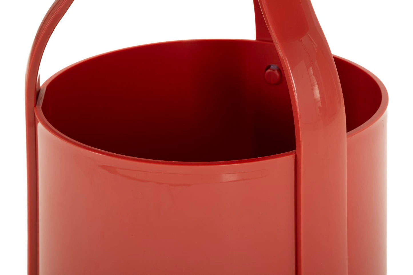 TAVOLINETTO P/GIORNALI IRIS ROSSO CM Ø 44X43
