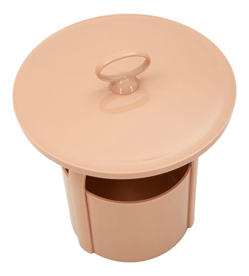TAVOLINETTO P/GIORNALI IRIS ROSA CM Ø 44X43