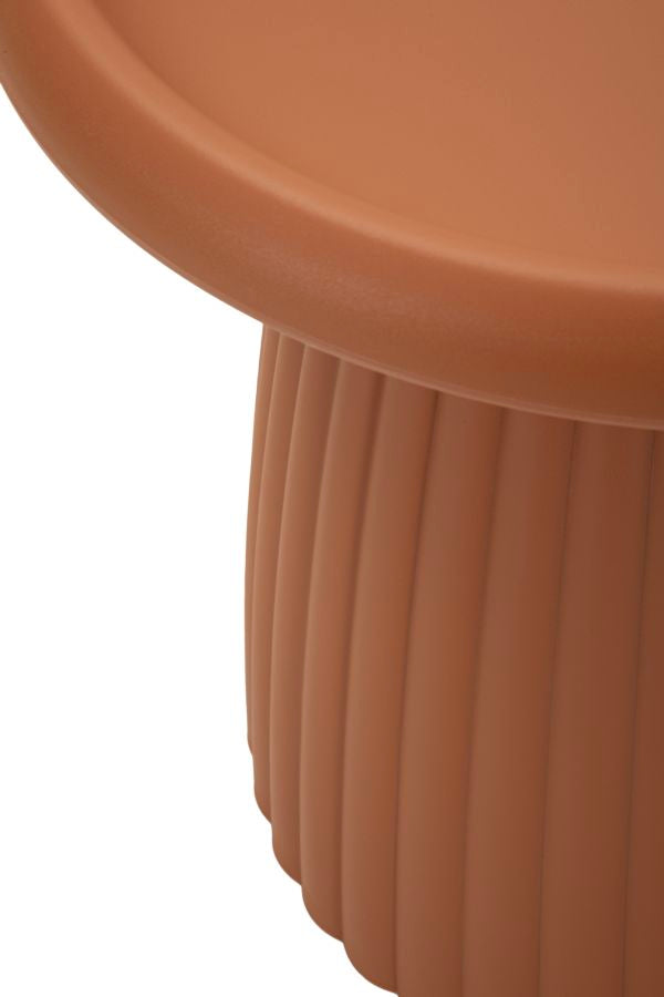 TAVOLINETTO GEAX ROSSO CM Ø 50X45