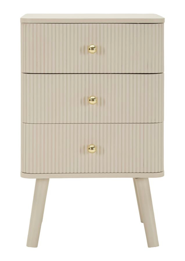 COMODINO 3 CASSETTI SHY CM 37,5X34X61