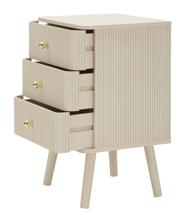 COMODINO 3 CASSETTI SHY CM 37,5X34X61