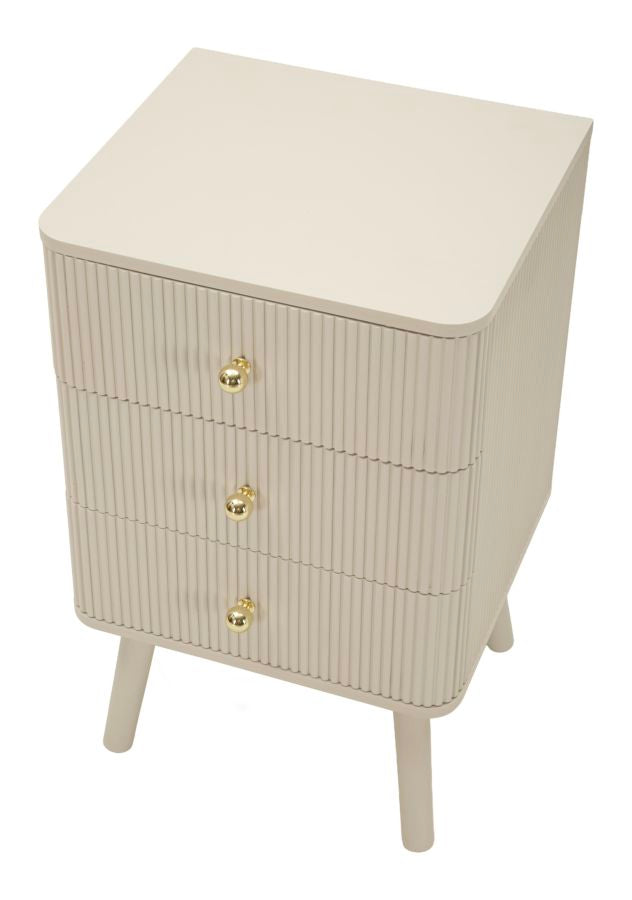 COMODINO 3 CASSETTI SHY CM 37,5X34X61