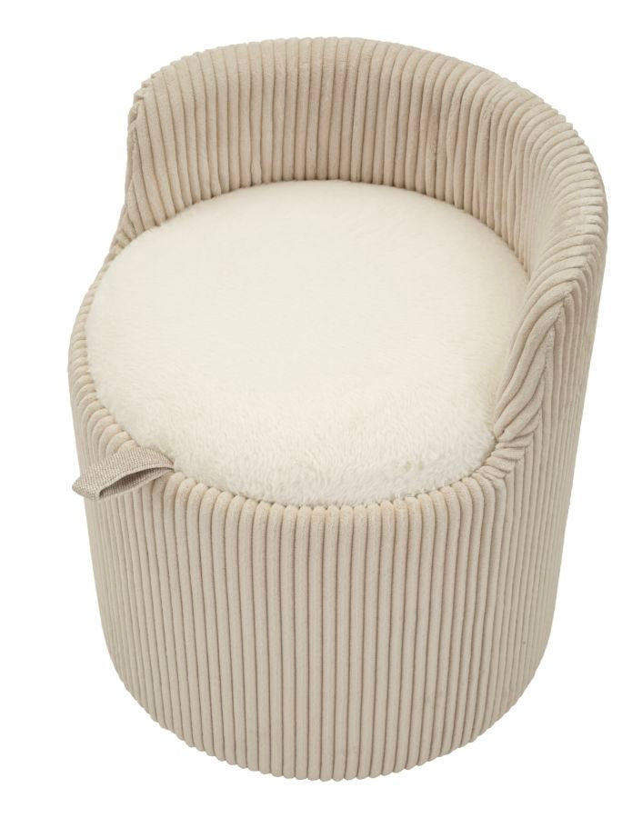 SEDUTA CONTENITORE DUBLINO CM Ø 47X53