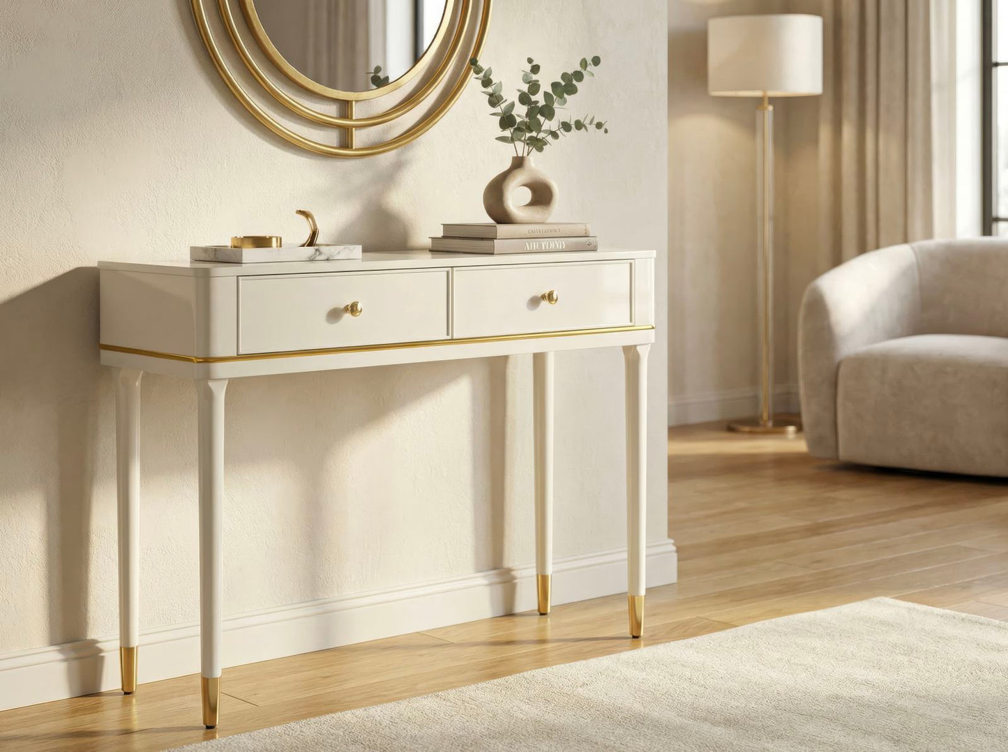 CONSOLE CAMILLE BIANCA CM 101X37X78