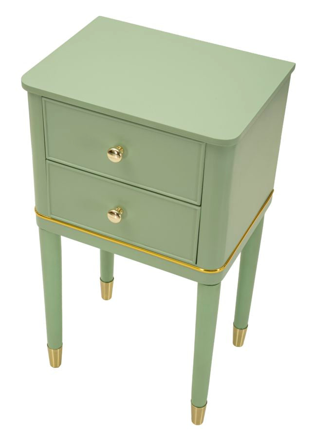 COMODINO CAMILLE VERDE CM 40X30X71