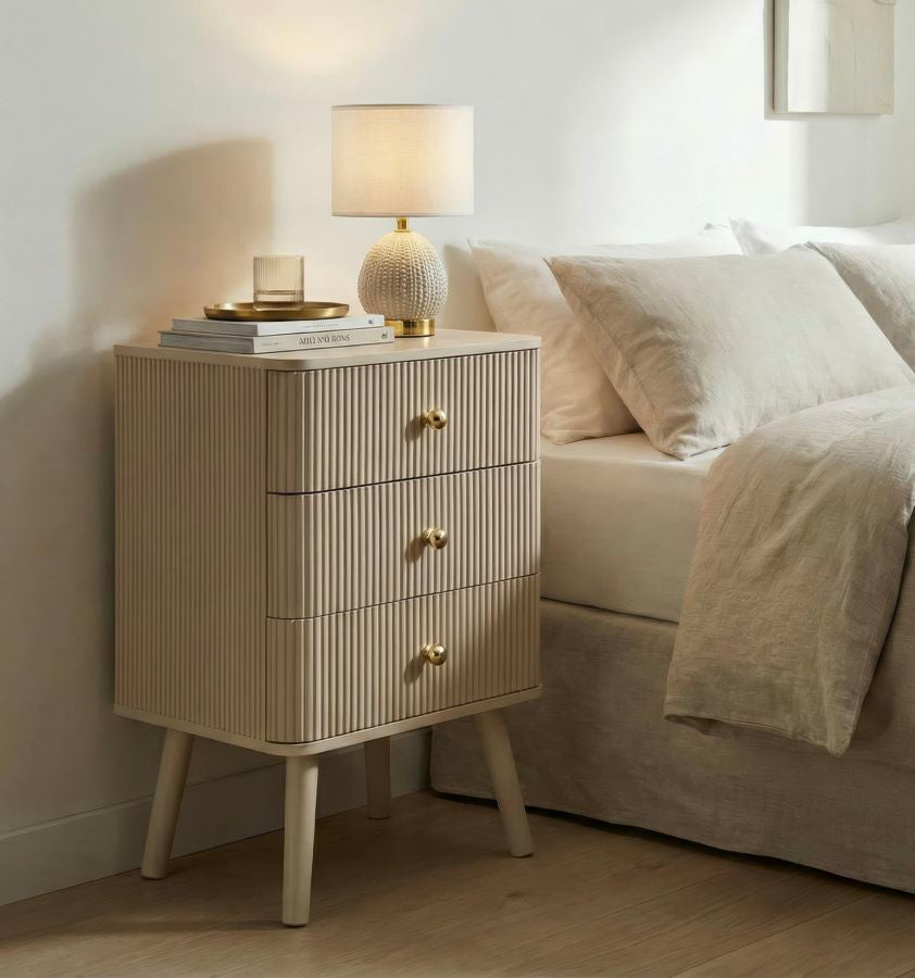 COMODINO 3 CASSETTI SHY CM 37,5X34X61