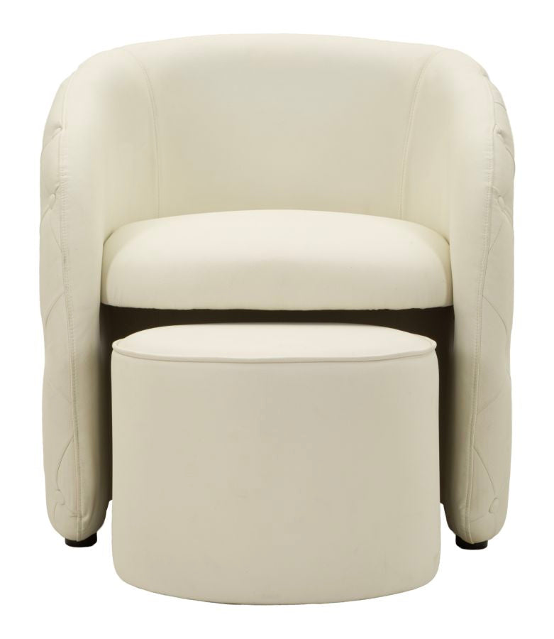 POLTRONA C/PUFF ZAGABRIA CM 76X75X80-Ø 47X35