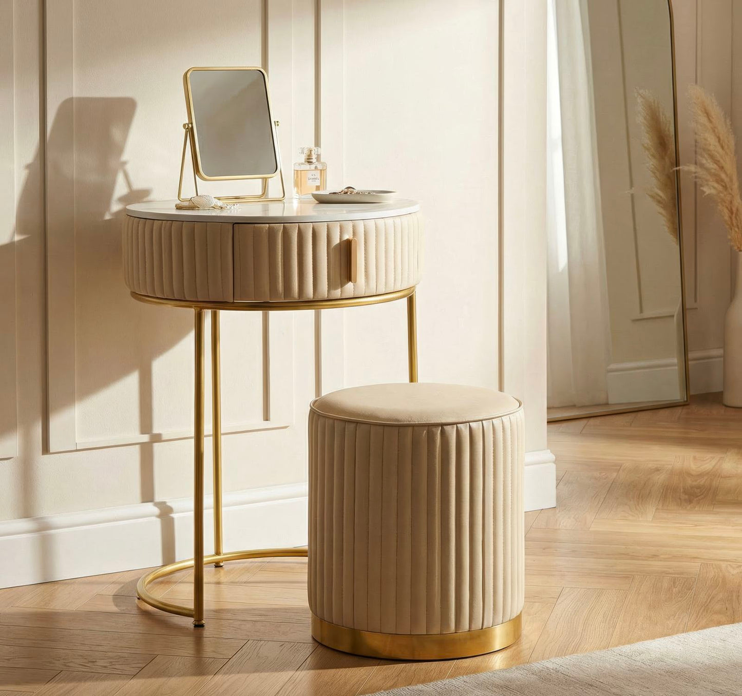 COMODINO/TOLETTA C/PUFF POK CM Ø 52X70 - Ø 36X39