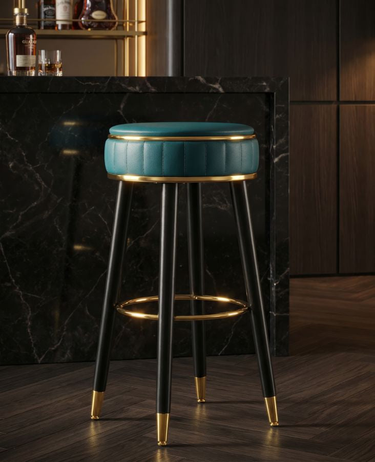 SGABELLO BAR LONDON VERDE CM Ø 38X74
