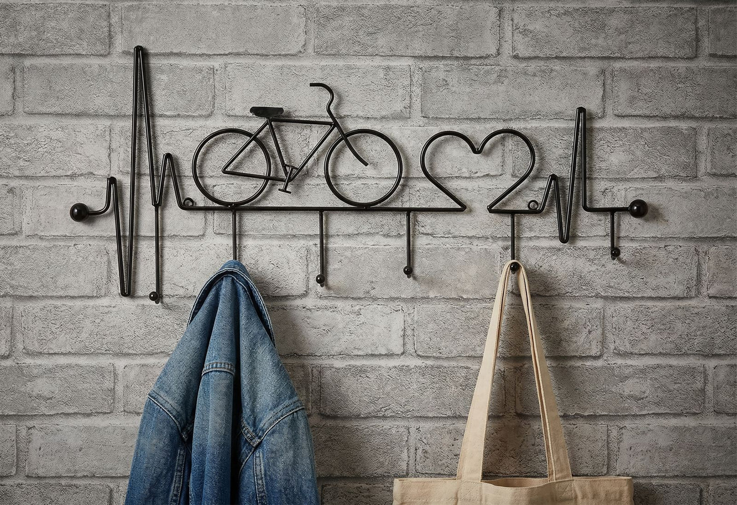 APP/ABITI DA MURO BICICLETTA NERO CM 59X3,2X26,5
