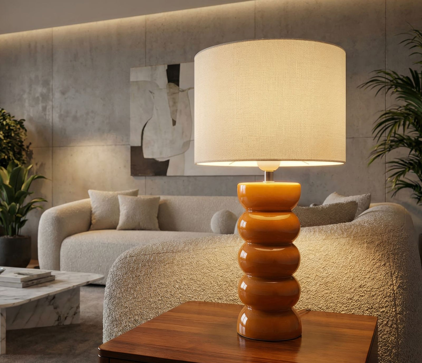 LAMPADA DA TAVOLO TORR SENAPE CM Ø 25X46