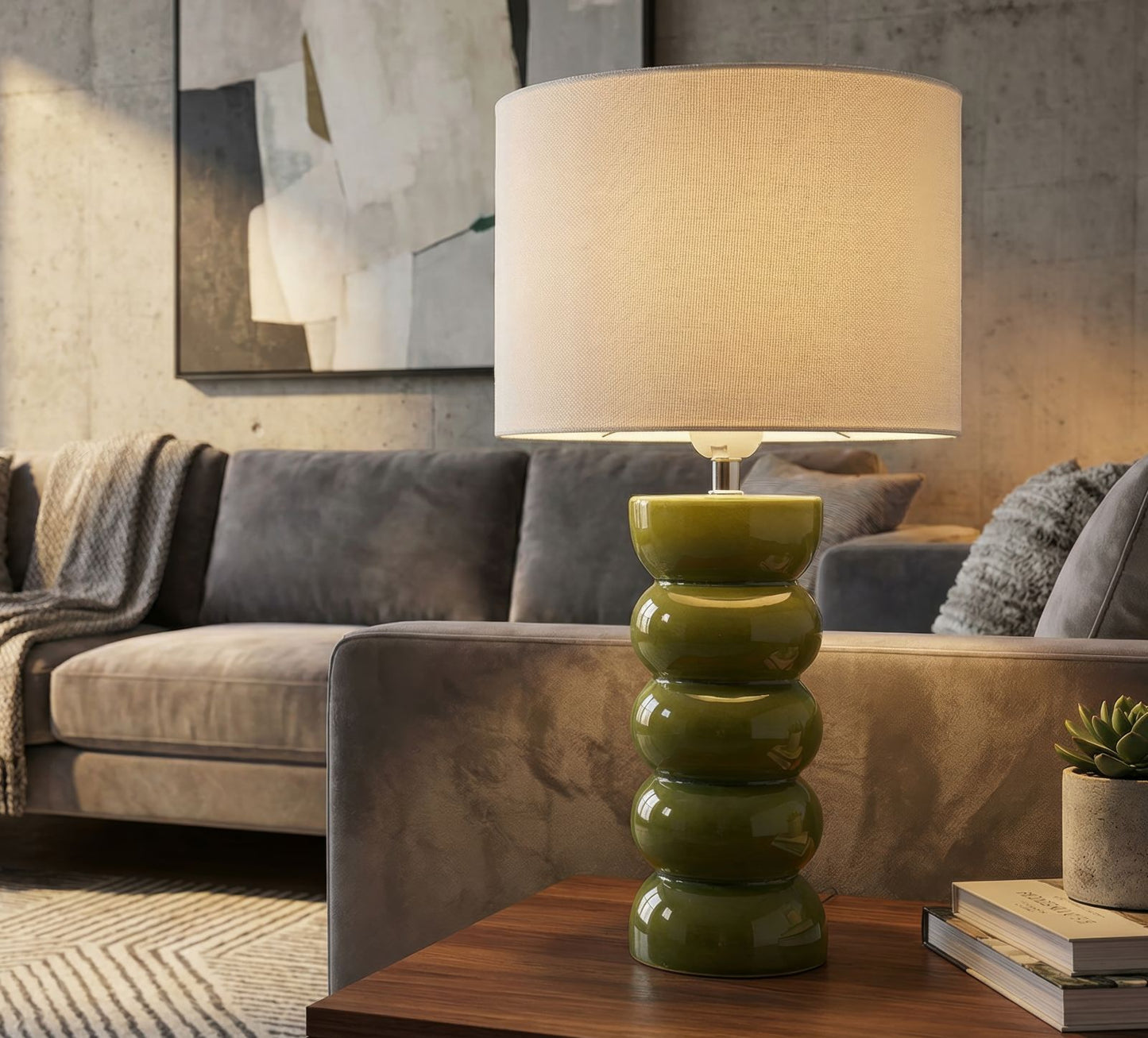 LAMPADA DA TAVOLO TORR VERDE CM Ø 25X46