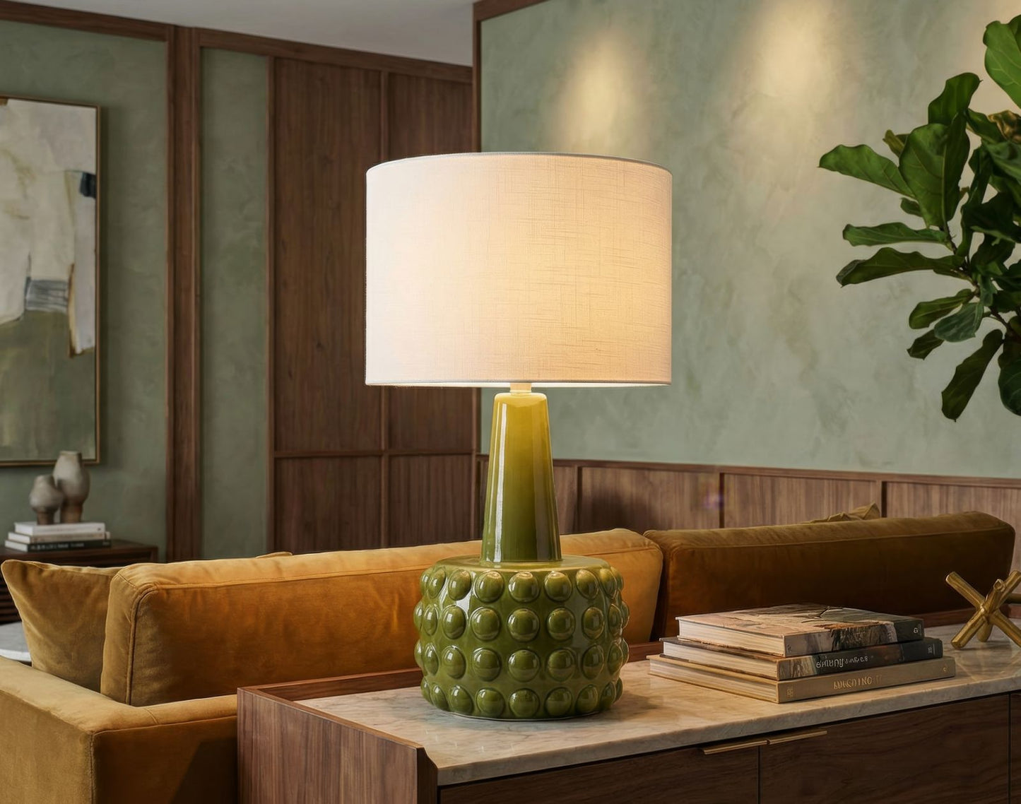 LAMPADA DA TAVOLO GRESS VERDE CM Ø 30X51,5