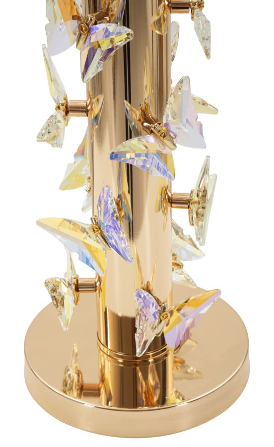LAMPADA DA TAVOLO GOLD BUTTERFLY CM Ø 35X74