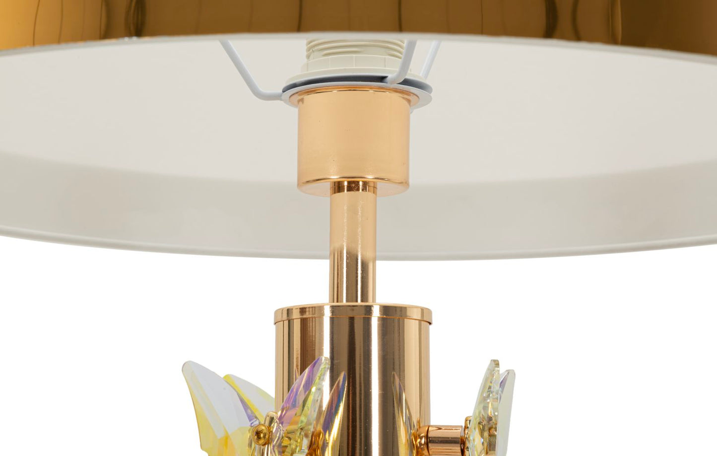 LAMPADA DA TERRA GOLD BUTTERFLY CM Ø 45X157
