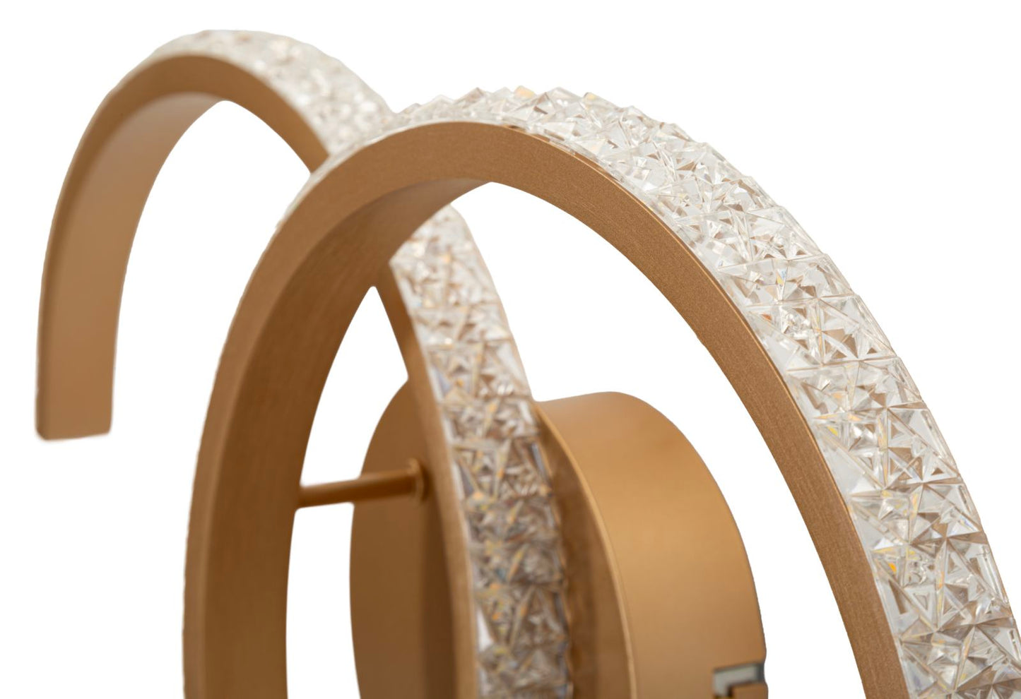 LAMPADA DA MURO LED DOUBLE C CM 41X8,5X24 (LUCE CON 3 TEMPERATURE DI COLORE)