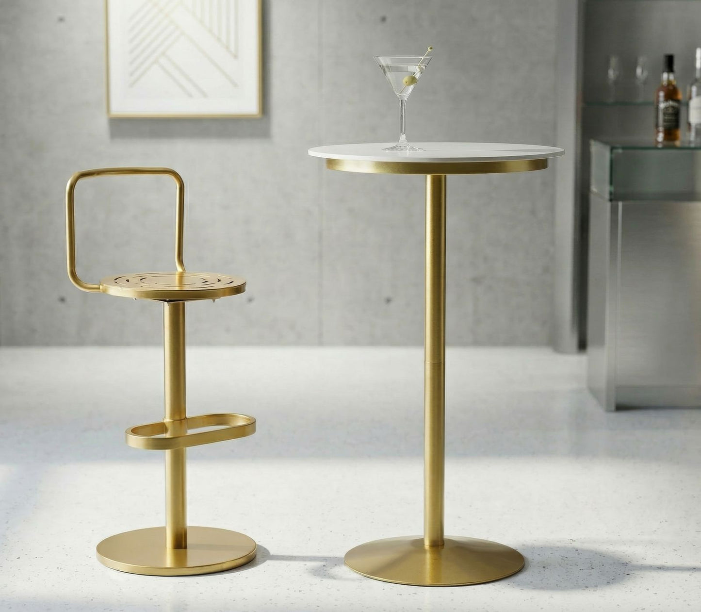 TAVOLINO BAR SIMPLY CM Ø 60X103