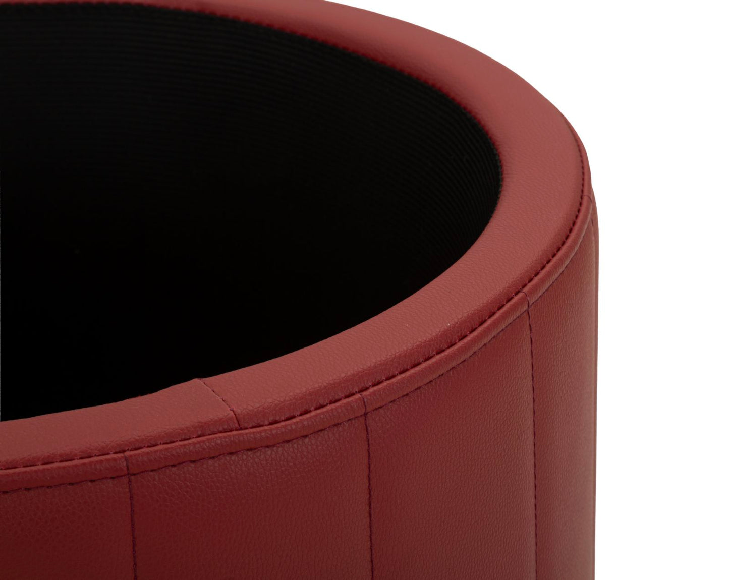PUFF C/CONTENITORE LONDON ROSSO CM Ø 46,5X44