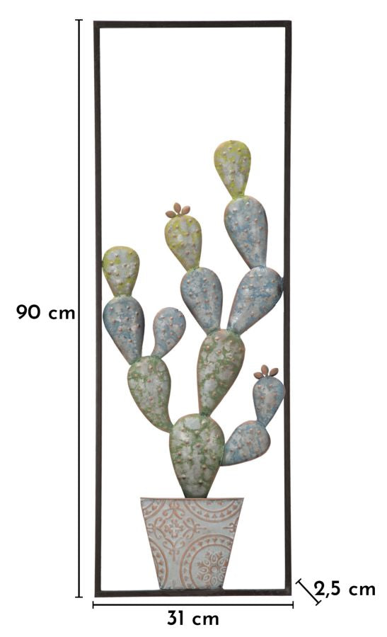 PANNELO IN FERRO CACTUS-FRAME -A- CM 31X2,5X90