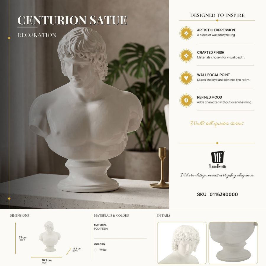 SCULTURA CENTURIONE CM 18,2X12,8X25