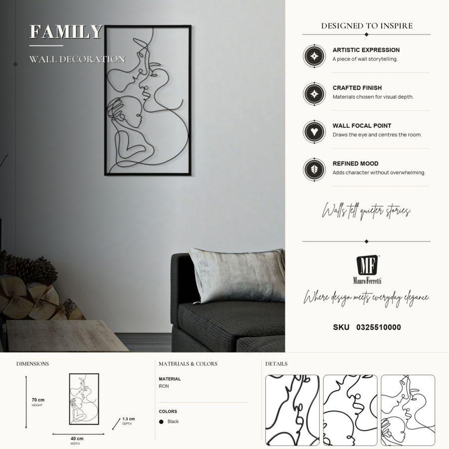 PANNELLO DA MURO FAMILY CM 40X1,3X70