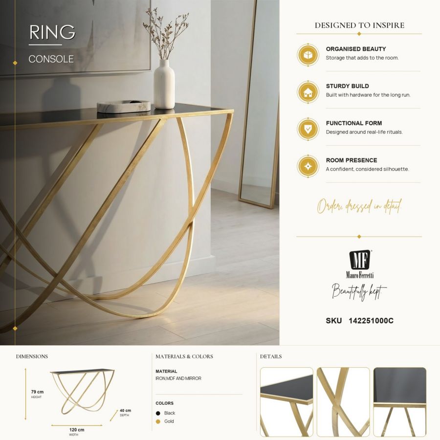 CONSOLE RING CM 120X40X79