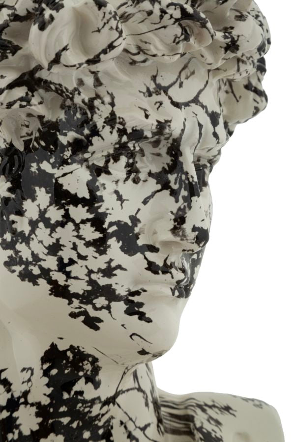 SCULTURA TESTA ANTICA OKINAWA CM 18X16X30