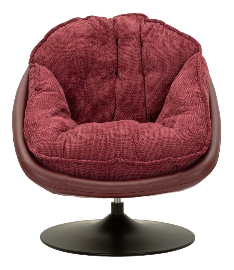 Poltrona Dortmund Bordeaux – 78 × 78 × 84 cm