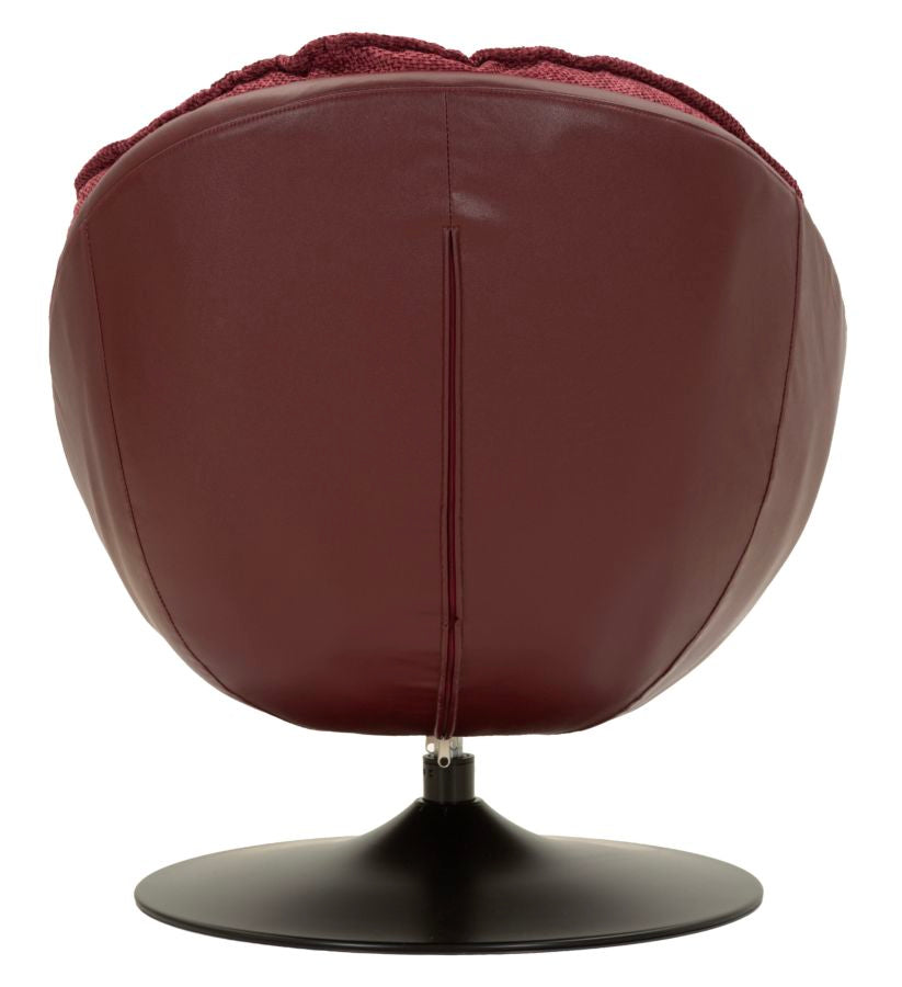 Poltrona Dortmund Bordeaux – 78 × 78 × 84 cm