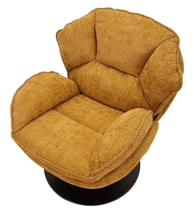 POLTRONA AMBURGO SENAPE CM 85X80X81