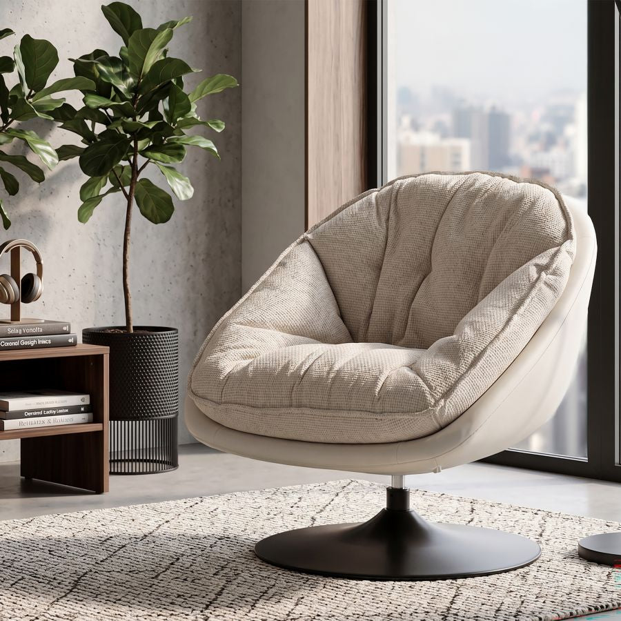 POLTRONA DORTMUND CREMA CM 78X78X84