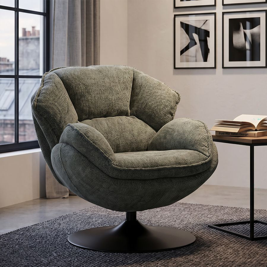 POLTRONA AMBURGO VERDE CM 85X80X81