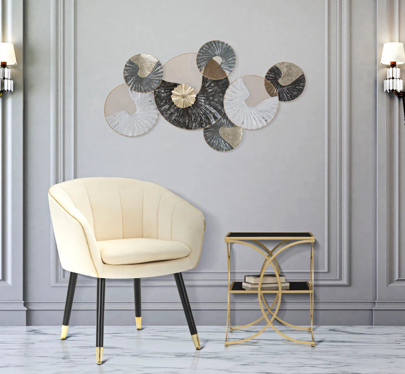 Circy - Pannello decorativo 3D in metallo multicolore cm 89,5x5x49,5