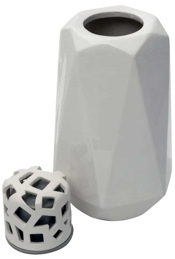 Vaso Ceramica Arabesque Faces Grande 15,5x14x32 cm in Ceramica