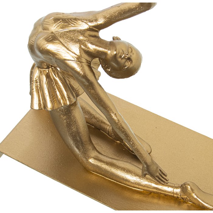FIGURA IN RESINA GINNASTICA RITMICA PALLA D'ORO 18X9X23CM