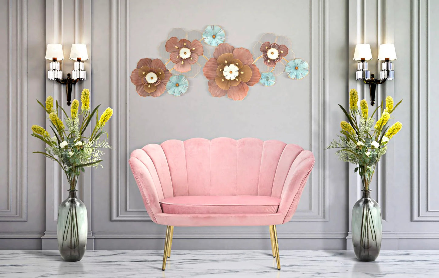 DIVANO VIENNA PLUS ROSA CM 136X76X78