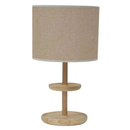 Lampada comodino WOODEN diam 18 x 47H cm