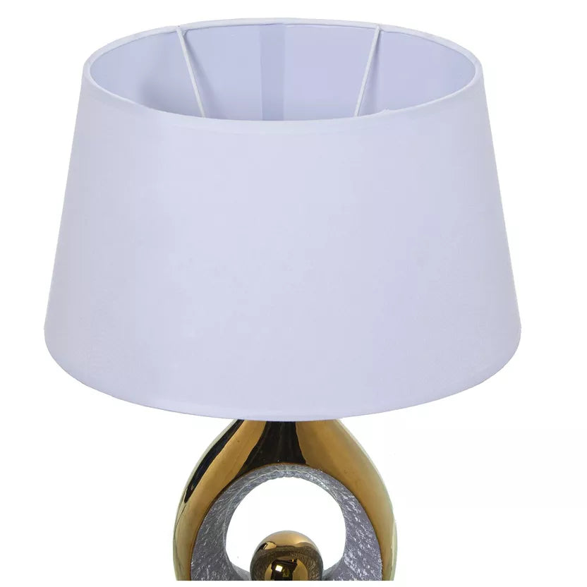 Lampada da tavolo in ceramica dorata 31,5X20X50CM