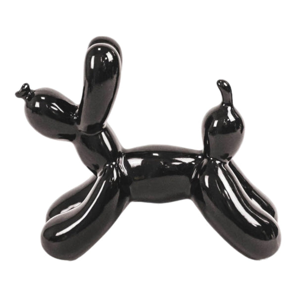 Scultura Dog a Palloncino Black 23L x 11p x 22H cm